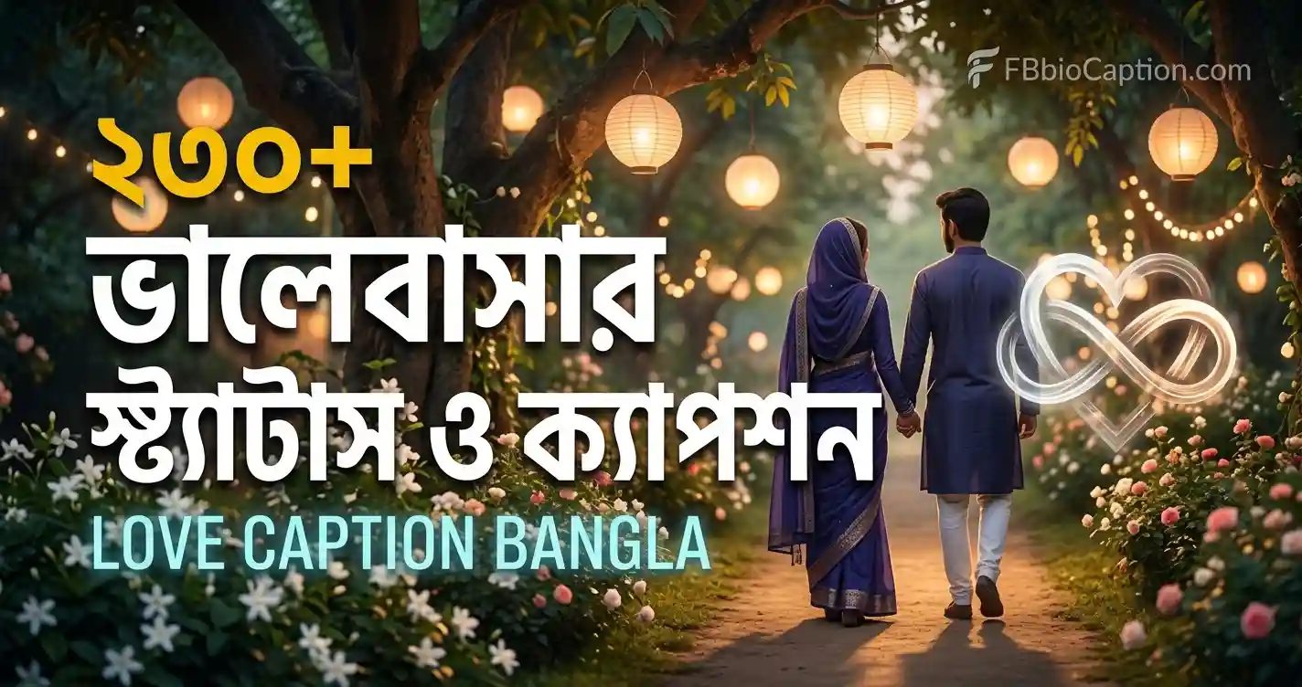 ভালোবাসার স্ট্যাটাস ও ভালোবাসা নিয়ে ক্যাপশন - Love Caption bangla